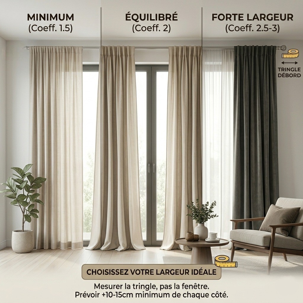 How to choose the right curtain width for your window size?