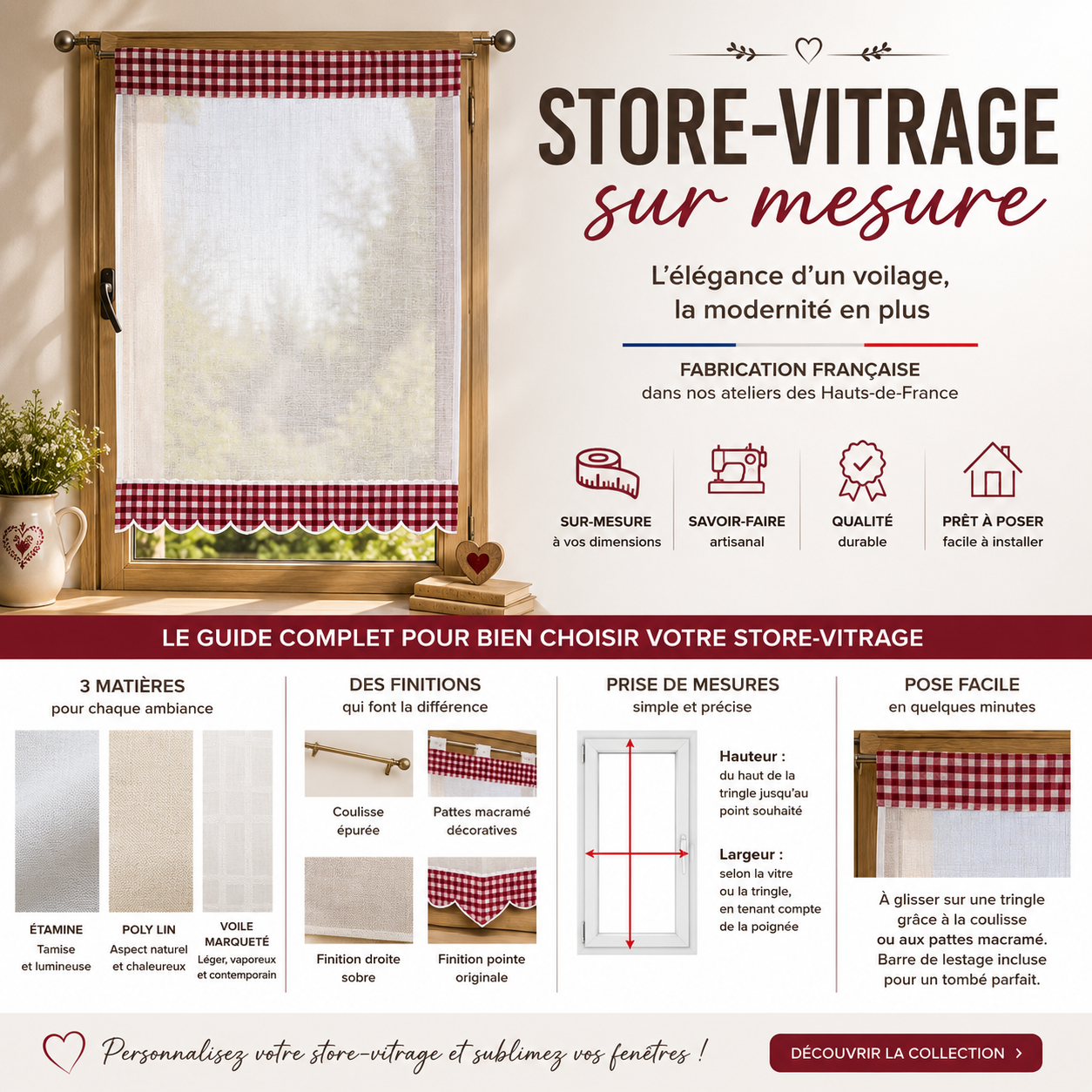 Made-to-measure glass curtains: the buyer's guide to dressing your windows with elegance RIDEAUX VOILAGES